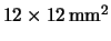 $12\times 12\,\rm mm^2$