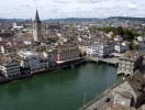 01 * City center with St. Peter Church and Limmat river