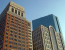 17 * Front: New England Buildings (1985-89, arch. John Burgee Architects w/Philip Johnson), back: John Hancock Tower (1977, Henry Cobb & Ieoh Ming Pei)